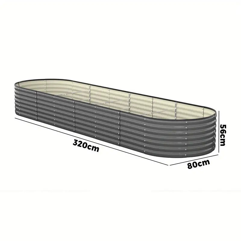 Galvanised Steel Raised Garden Bed