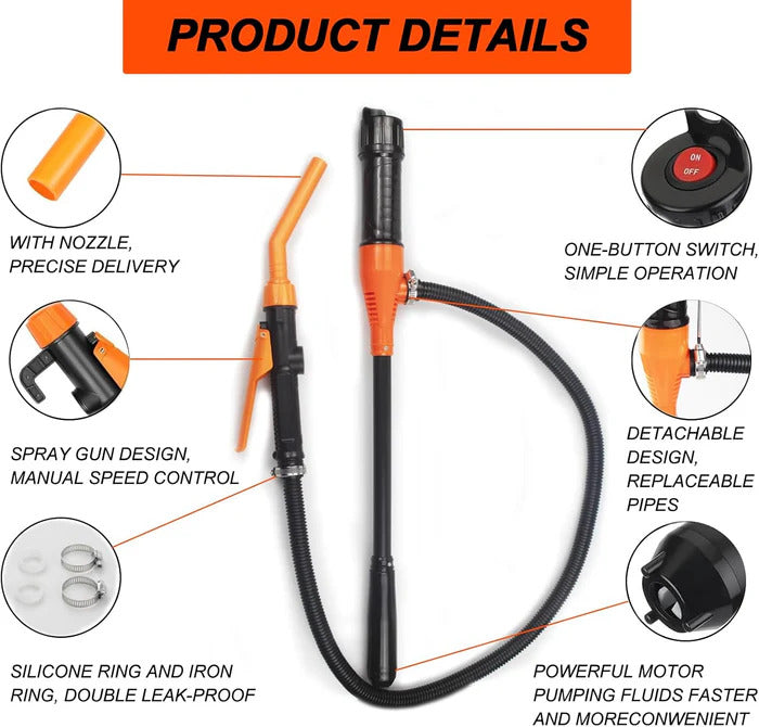 BrisbaneTools™ Portable Transfer Pump