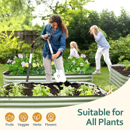 Galvanised Steel Raised Garden Bed