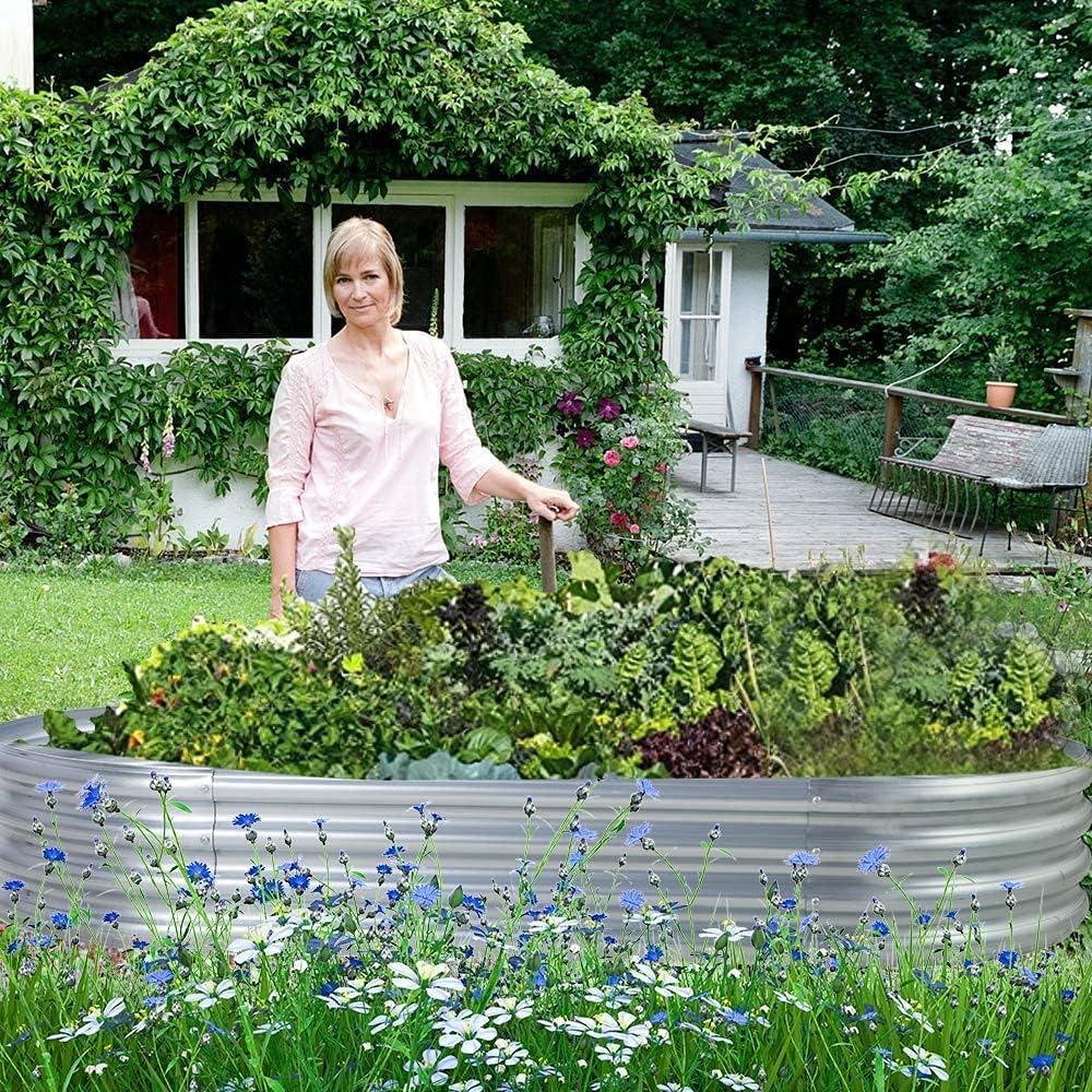 Galvanised Steel Raised Garden Bed