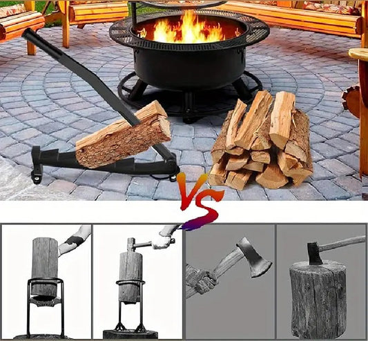 Wall Mounted Firewood Kindling Splitter