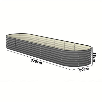 Galvanised Steel Raised Garden Bed