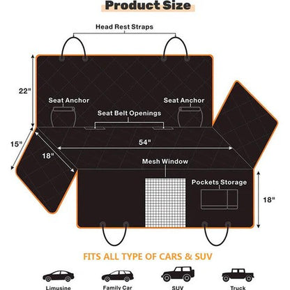 Brisbane™ Premium Hammock Pet Car Seat Cover